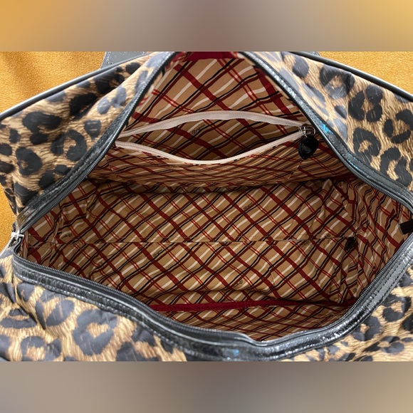 BRIGHTON AFRICA STORIES COLLECTION LEOPARD PRINT ROLLING WEEKENDER BAG - Picture 13 of 14